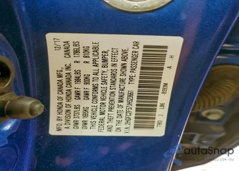 2018 Honda Civic Lx from USA, damaged, VIN 2HGFC2F57JH523661